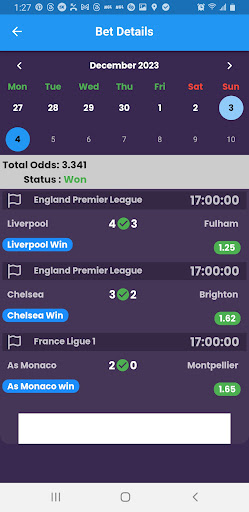 Bettips : Betting Tips Screen 3