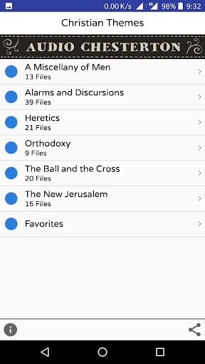 Android application G.K. Chesterton Audiobooks screenshort