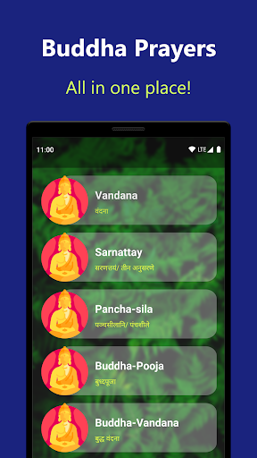 Android application Buddha Prayers screenshort