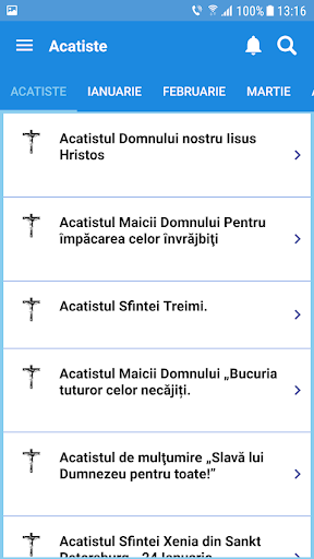 Android application Acatistier ortodox screenshort