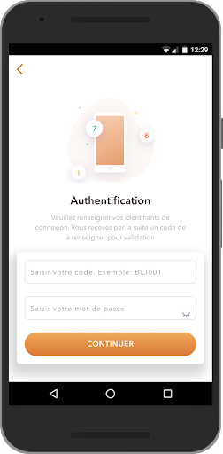 Android application BCIONLINE screenshort