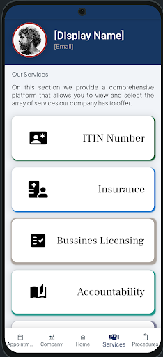 Voni Professional Services Screen 2