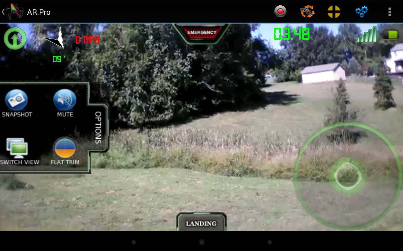Android application AR.Pro 2 for AR.Drones screenshort