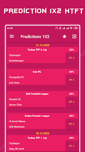 Predictions 1X2 Sports