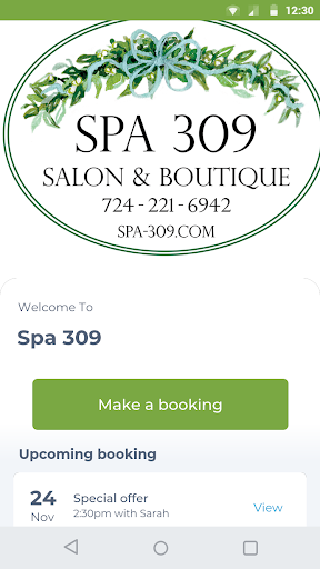 Android application Spa 309 screenshort