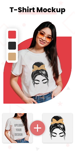 Screenshot of Mockup Creator, T-shirt Design