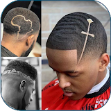 Black Men Line Hairstyle icon