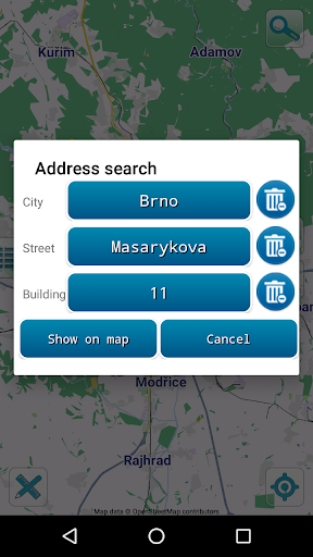 Map of Brno offline Screen 3