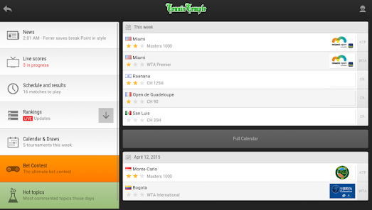 Tennis Temple Live scores Apps on Google Play