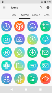 Kleur S8 - Schermafbeelding Icon Pack