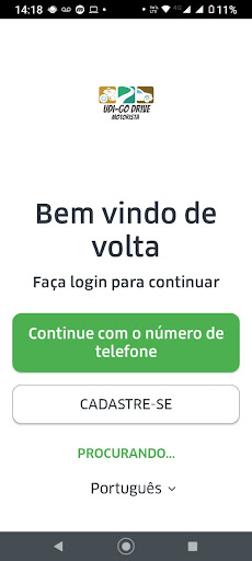 Android application Udigo Drive Motorista screenshort