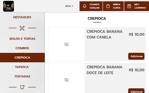 Voamenu Tablet Screen 3