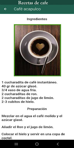 100 Recetas de café Screenshot