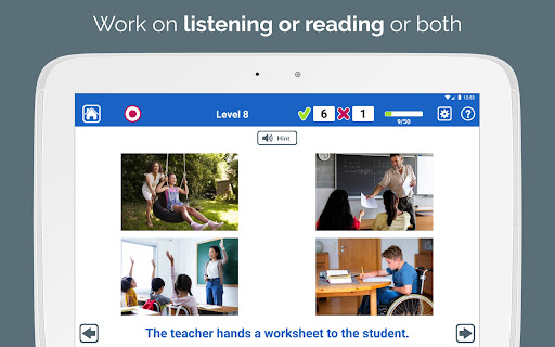 Screenshot of Advanced Comprehension Therapy