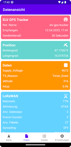 LoWTrack Screen 2