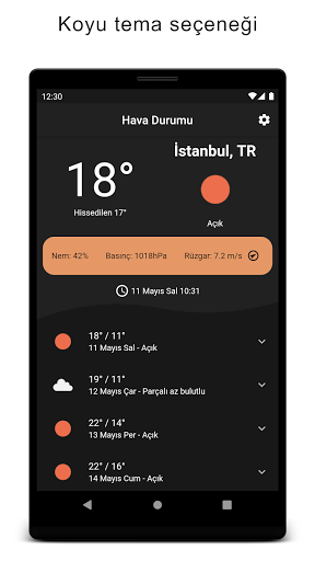 Hava Durumu: Haftalık ve Anlık Screen 2