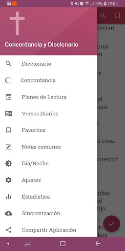 Android application Diccionario Biblico, Estudio screenshort