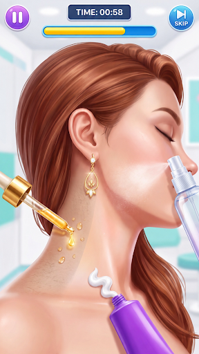 ASMR Skincare Perfect Makeup Android Game Screenshot 4