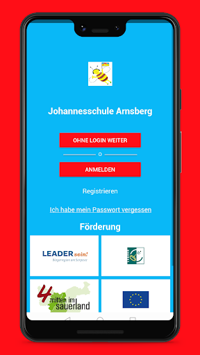 Android application Johannesschule Arnsberg screenshort