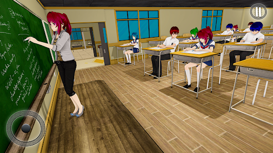 Anime Girl Virtual School Life