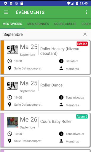 Android application ROL screenshort