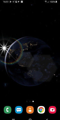 Earth Planet 3D Live Wallpaper Screen 2