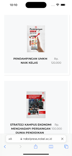 Nobel Press Screen 2