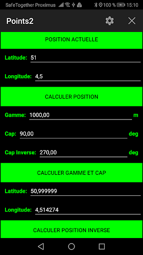 Aperçu de l'application