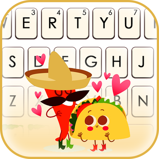 Chili Taco Mexic Keyboard Back logo