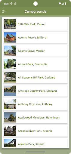 Kansas Campgrounds Screen 3
