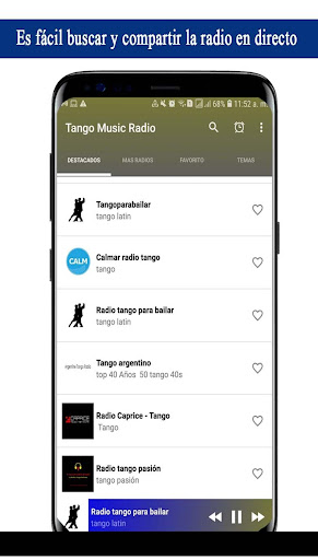 Android application Tango Music Radio screenshort