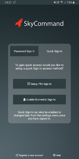 Android application IR SkyCommand screenshort