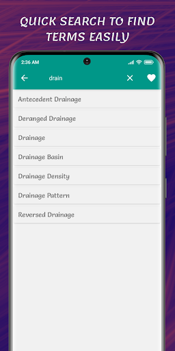 Geography Dictionary Screen 2