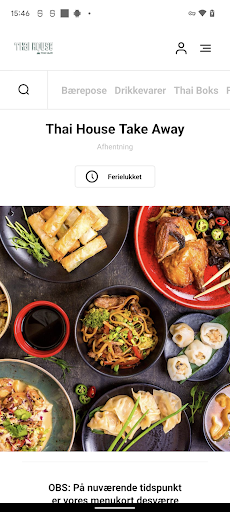 Android application Thai House Take Away screenshort