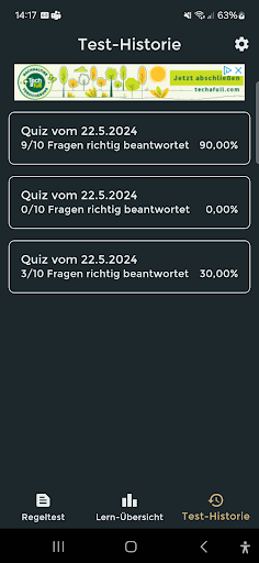 Handball Regeltest Screen 2