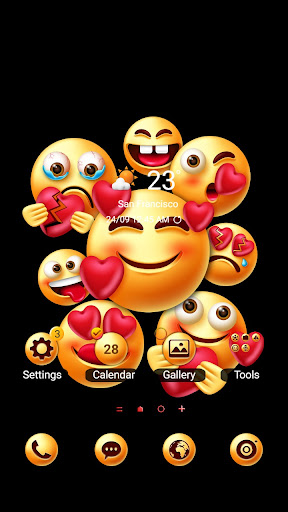 Android application Emoji in Love - Wallpaper screenshort
