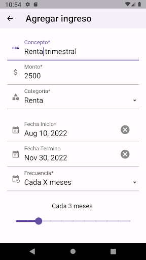 Income & Expense Tracker Screen 3