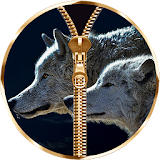 Wolf Zipper Lock Screen icon