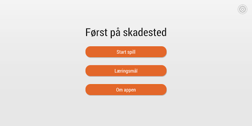 Android application Først på skadested screenshort