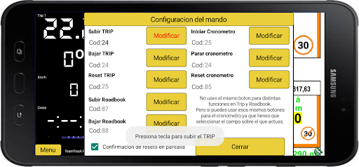 TT Roadbook Rally Screen 2