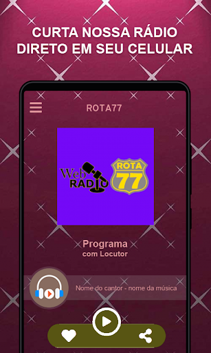 Android application Rota77 screenshort