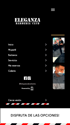 Eleganza Barbería Screen 2
