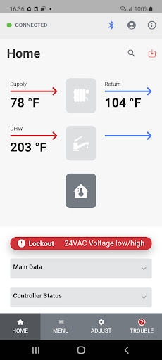 Android application PAT-Connect screenshort