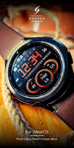 SH040 Watch Face, WearOS watch screenshot 2