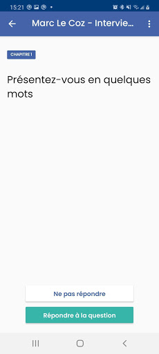 Android application Weshare Vinci screenshort