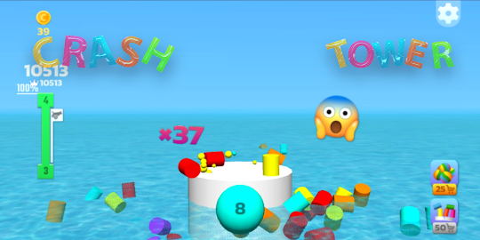 Tower crash 3D game