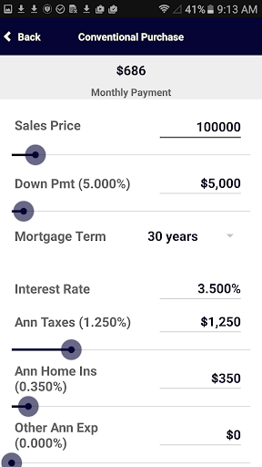 Screenshot of Solano Mortgage