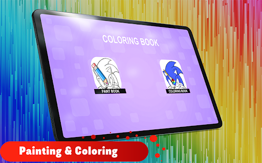 Android application Soni Coloring Super Hedgehogs screenshort