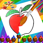 Cover Image of Download Fruit coloring Book Game : Painting & Drawing 1.0 APK