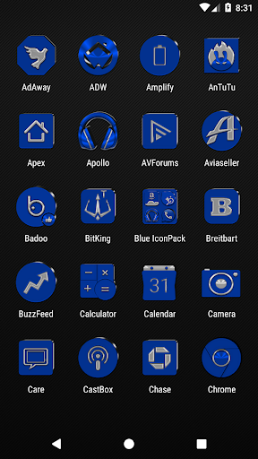 Blue Icon Pack Screen 2
